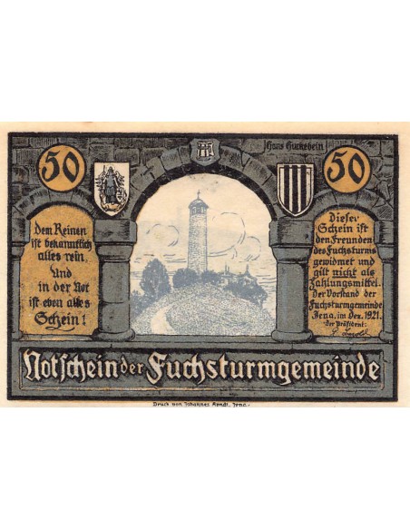 ALLEMAGNE, IENA - 50 PFENNIG 1921