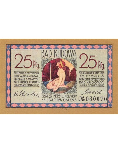 ALLEMAGNE, BAD KUDOVA - 25 PFENNIG