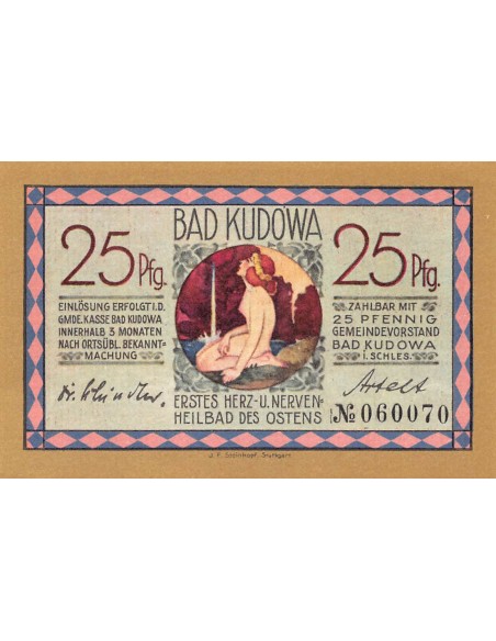 ALLEMAGNE, BAD KUDOVA - 25 PFENNIG