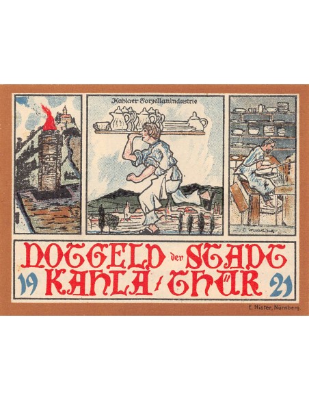 ALLEMAGNE, KAHLA - 25 PFENNIG 1921