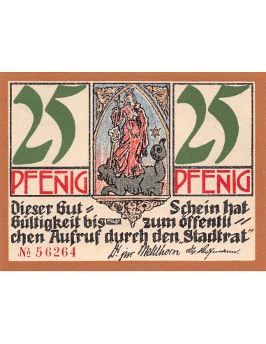 ALLEMAGNE, KAHLA - 25 PFENNIG 1921