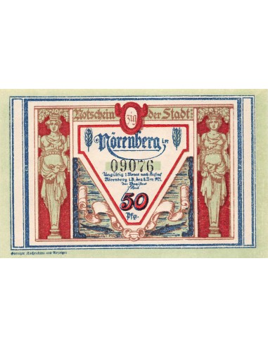 ALLEMAGNE, NÖRENBERG - 50 PFENNIG 1921