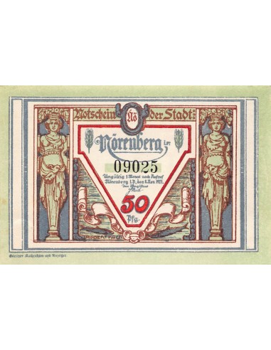 ALLEMAGNE, NÖRENBERG - 50 PFENNIG 1921