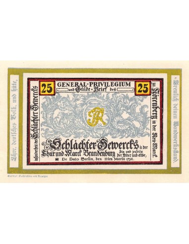ALLEMAGNE, NÖRENBERG - 25 PFENNIG 1921