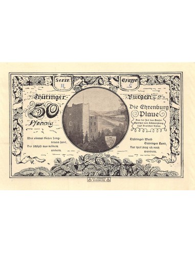 ALLEMAGNE, KAHLA - 50 PFENNIG 1921