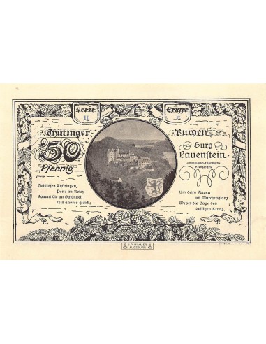 ALLEMAGNE, KAHLA - 50 PFENNIG 1921