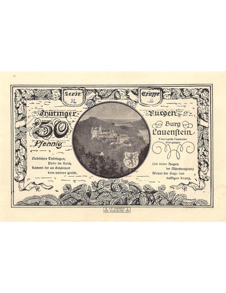 ALLEMAGNE, KAHLA - 50 PFENNIG 1921