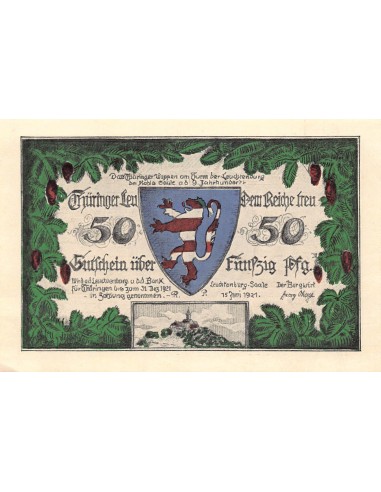 ALLEMAGNE, KAHLA - 50 PFENNIG 1921