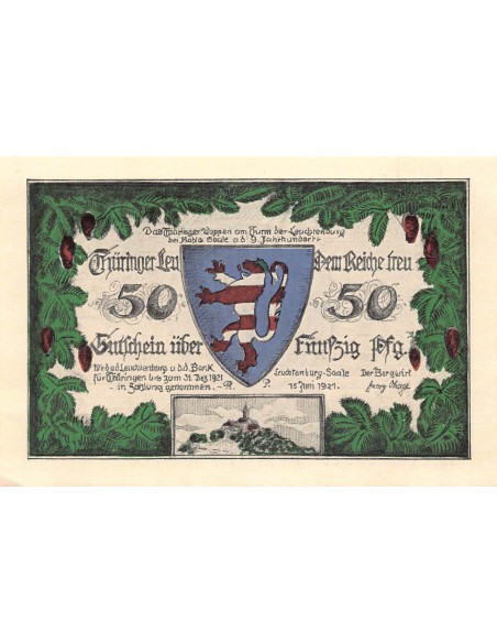 ALLEMAGNE, KAHLA - 50 PFENNIG 1921