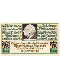 ALLEMAGNE, STOTEL - 75 PFENNIG 1921 2