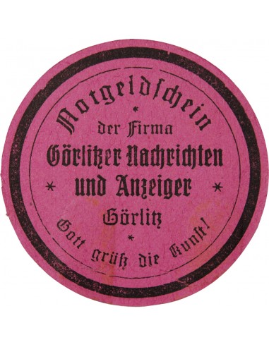 ALLEMAGNE, GÖRLITZ - 15 PFENNIG 1920