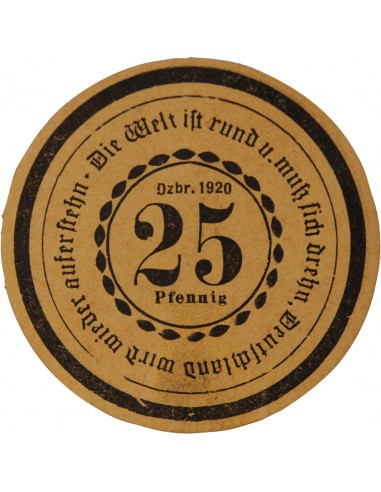 ALLEMAGNE, GÖRLITZ - 25 PFENNIG 1920