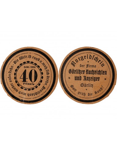 ALLEMAGNE, GÖRLITZ - 40 PFENNIG 1920
