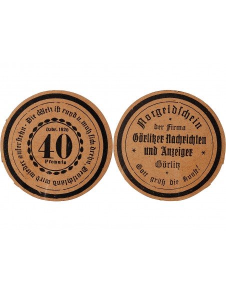 ALLEMAGNE, GÖRLITZ - 40 PFENNIG 1920