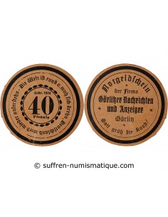 ALLEMAGNE, GÖRLITZ - 40 PFENNIG 1920