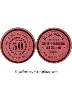 ALLEMAGNE, GÖRLITZ - 50 PFENNIG 1920