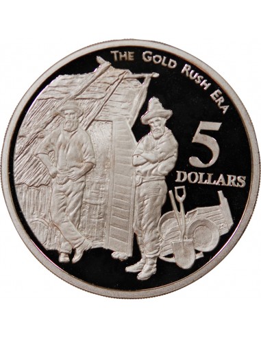 AUSTRALIE, GOLD RUSH - 5 DOLLARS ARGENT 1995 BE