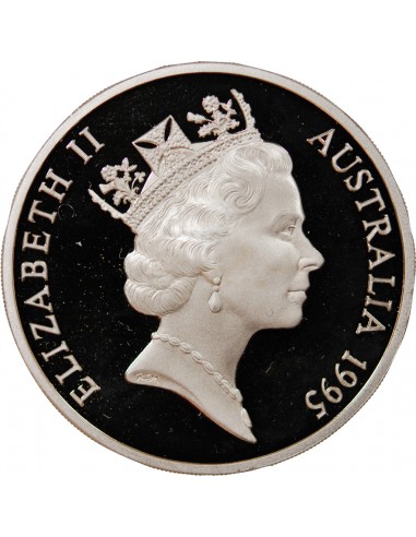 AUSTRALIE, GOLD RUSH - 5 DOLLARS ARGENT 1995 BE