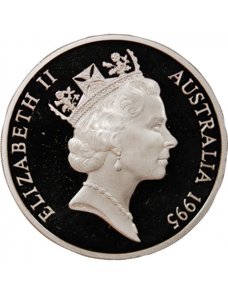 AUSTRALIE, GOLD RUSH - 5 DOLLARS ARGENT 1995 BE