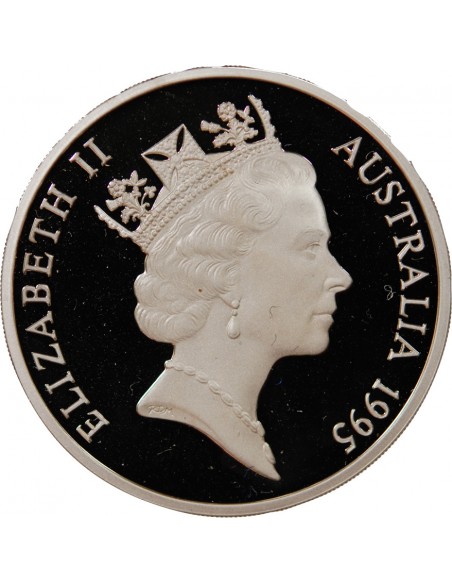 AUSTRALIE, COBB AND CO - 5 DOLLARS ARGENT 1995 BE