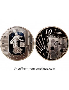 FRANCE, 10 ANS DU STARTER KIT - 10 EUROS ARGENT 2011