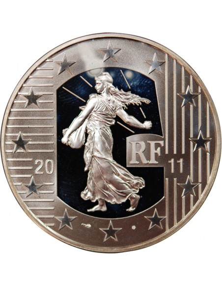 FRANCE, 10 ANS DU STARTER KIT - 10 EUROS ARGENT 2011