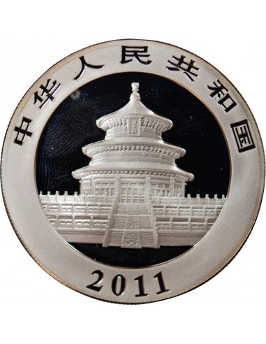 CHINE, PANDA - ONCE ARGENT 2011