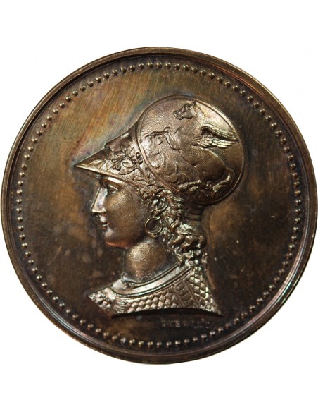 EXPOSITION INTERNATIONALE DE BLANC ET NOIR - MEDAILLE ARGENT 1885