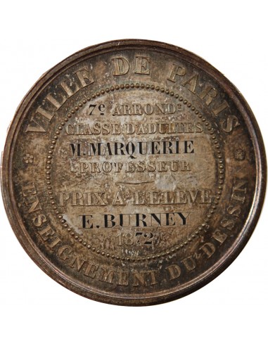 ENSEIGNEMENT DU DESSIN, CERES - MEDAILLE ARGENT 1872