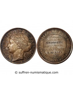 ENSEIGNEMENT DU DESSIN, CERES - MEDAILLE ARGENT 1872