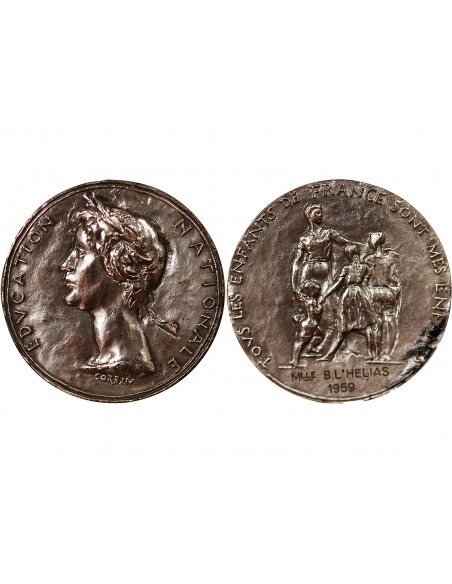 EDUCATION NATIONALE - MEDAILLE ARGENT 1959