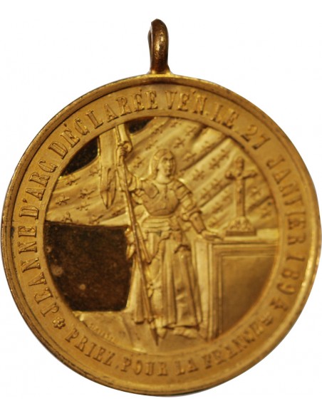 JEANNE D'ARC, LEON XIII - MEDAILLE 1894