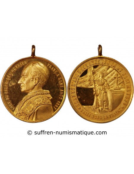 JEANNE D'ARC, LEON XIII - MEDAILLE 1894
