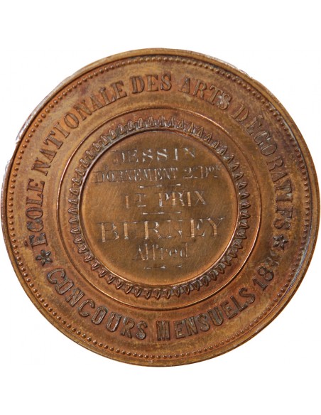 ECOLE NATIONALE DES ARTS DECORATIFS - MEDAILLE 1889