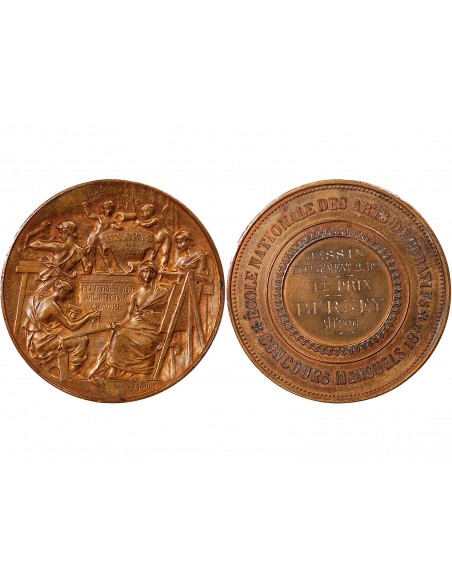 ECOLE NATIONALE DES ARTS DECORATIFS - MEDAILLE 1889