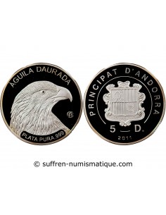 ANDORRE, AGUILA DAURADA - 5 DINERS ARGENT 2011 BE - F15 PRIVY MARK