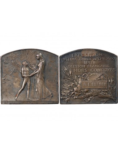EXPOSITION INTERNATIONALE DE CHICAGO - PLAQUE 1893
