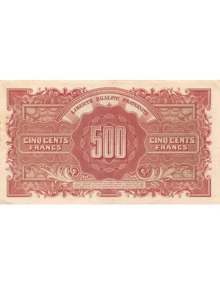 MARIANNE - 500 FRANCS 1945 SÉRIE 76M - TTB+