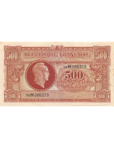 MARIANNE - 500 FRANCS 1945 SÉRIE 76M - TTB+ 2