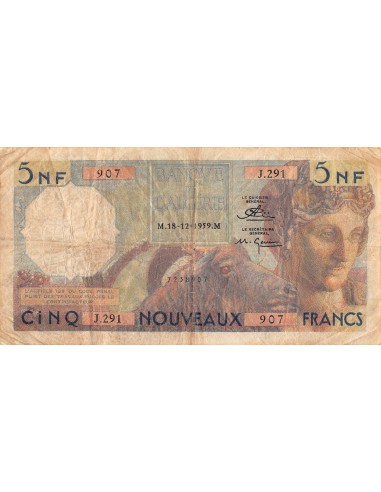ALGERIE - 5 NF 18/12/1959 - B+