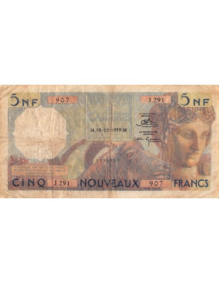 ALGERIE - 5 NF 18/12/1959 - B+