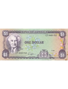 JAMAIQUE, SIR ALEXANDER BUSTAMANTE - 1 DOLLAR 1989 - TTB 2
