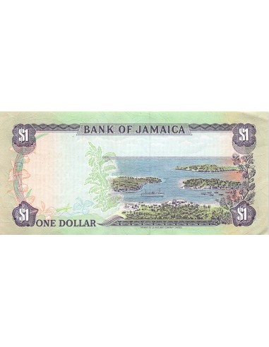 JAMAIQUE, SIR ALEXANDER BUSTAMANTE - 1 DOLLAR 1989 - TTB+