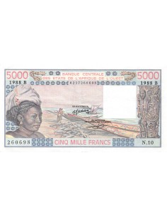 BANQUE DES ETATS DE L'AFRIQUE DE L'OUEST, BENIN - 10000 FRANCS 1998 - TB+