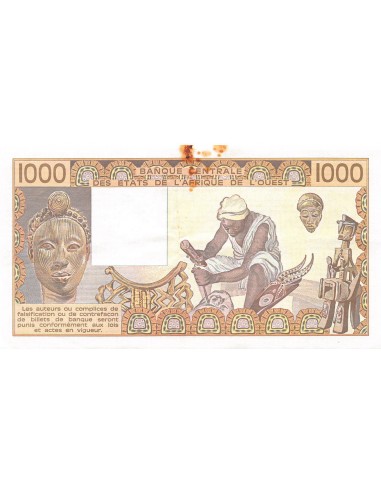 BANQUE DES ETATS DE L'AFRIQUE DE L'OUEST, BENIN - 1000 FRANCS 1987 - TTB+