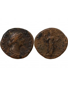 FAUSTINE JEUNE - SESTERCE 156 / 161 ROME 2