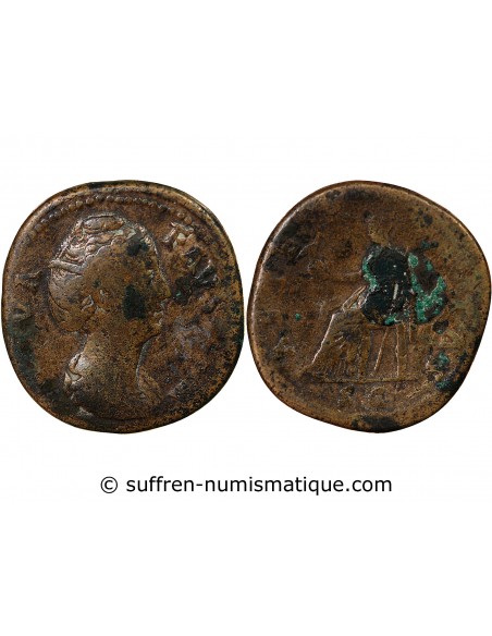 DIVA FAUSTINA - SESTERCE 176 ROME