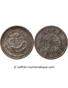 CHINE, YUN-NAN - 3 MACE 6 CANDAREENS ARGENT 1908