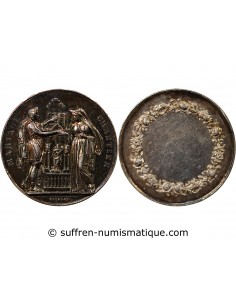 MARIAGE - MEDAILLE ARGENT poinçon Corne (après 1879)