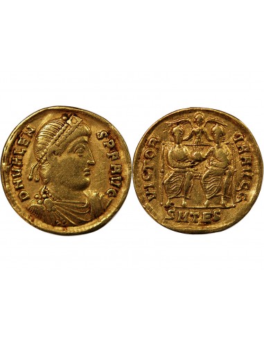 VALENS - SOLIDUS OR 364 THESSALONIQUE